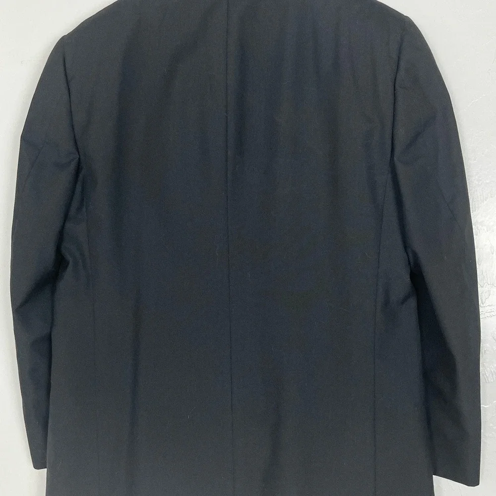 Dario Ferrozzi Tuxedo Jacket Mens 44R Black Excellent Double Breasted Peak Lapel